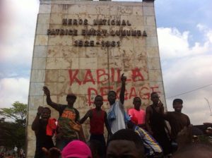 Manifestants à Kinshasa