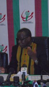 Le président de la commission d’organisation des élections consulaires, Bernard Zougouri